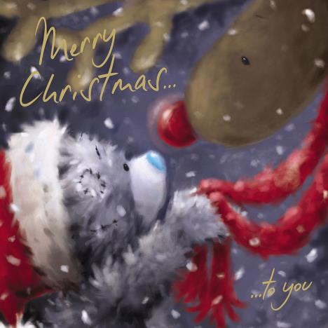 Softly Drawn Me to You Bear Christmas Card £2.09